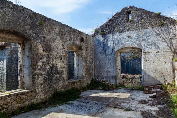 Zříceniny Kamenné Stavby Staré Pevnosti Španělsko Herceg Novi Černá Hora — Stock fotografie