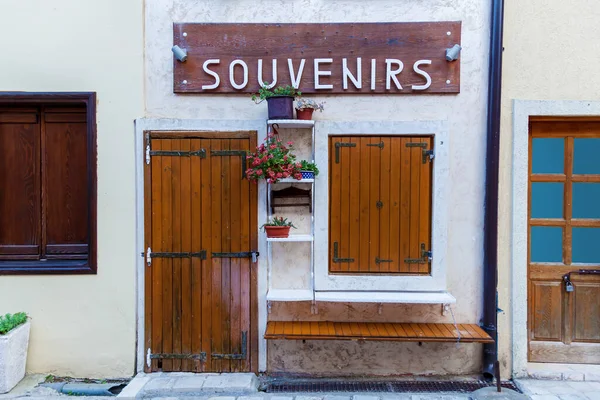 Casas Ruas Lojas Souvenirs Bar Montenegro — Fotografia de Stock