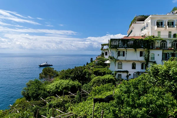 Architecture, landscapes and beaches of the city of Maiori on the Amalfi coast in the province of Salerno, Italy. The Amalfi Coast is a popular travel and holiday destination in Europe.