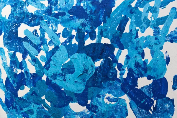 Background Prints Children Palms Blue Abstract Background Creativity — Foto de Stock