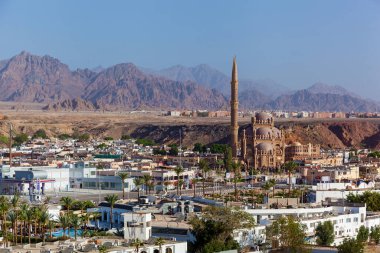 Egypt, Sharm el-Sheikh 05 May 2021: Al-Sahaba Mosque in the old city of Sharm el-Sheikh