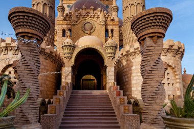 Egypt, Sharm el-Sheikh 05 May 2021: Al-Sahaba Mosque in the old city of Sharm el-Sheikh