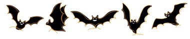 Devamlı yarasa çizimleri, uçan yarasalar..