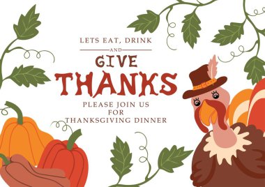 Tatlı hindi kuşu ve balkabağı. Şükret.