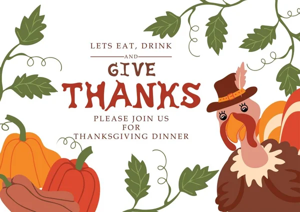 Tatlı hindi kuşu ve balkabağı. Şükret.