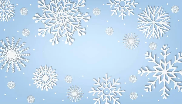 Merry Christmas Design Winter Place Your Text Space — Stock Vector