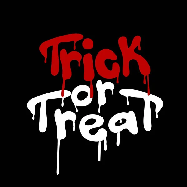 Trick Treat Cute Halloween Shirt Design Urban Graffiti Style — Vector de stock