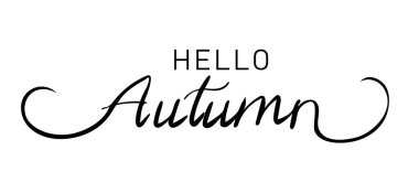 Sonbahar vektör çizim Merhaba