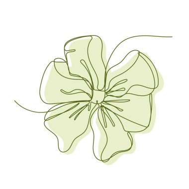 Beyaz arka planda şirin bir hediye yayı