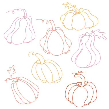 Cute pumpkin vector illustration