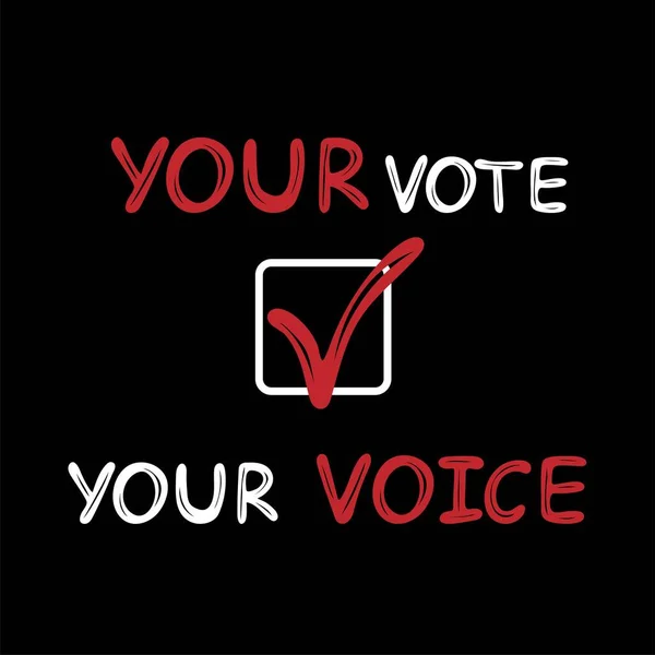 あなたの声に投票しなさい 選挙の概念 — ストックベクタ