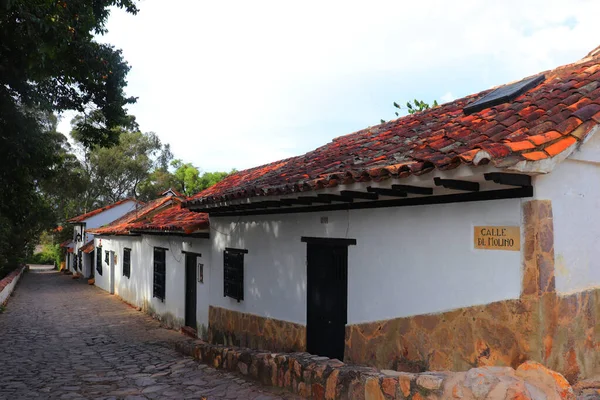 Calle Casas Coloniales Pueblo Villa Leyva — Photo
