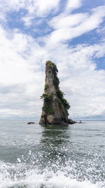 Beaux Paysages Dans Pacifique Colombien Tumaco Nario Falaises Mer Plages — Photo