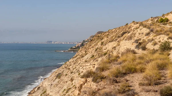 位于西班牙南部地中海的悬崖 西班牙白色海岸 瓦伦丁社区 — 图库照片