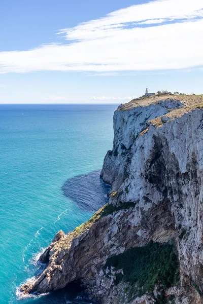 Скелі Середземного Моря Півдні Іспанії Біле Узбережжя Іспанії Валенсійська Громада — стокове фото