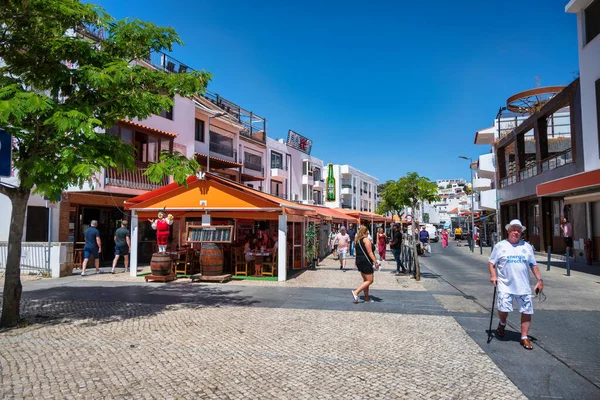 Algarve Portugalia Maja 2022 Widok Część Starego Miasta Albufeira Algarve — Zdjęcie stockowe