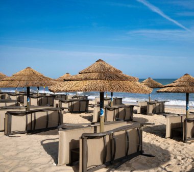 Portekiz, Albufeira 'daki Olhos de agua plajı manzarası