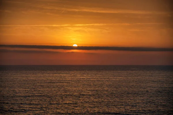 Sunsent Water Ericeira Portugal — Stockfoto