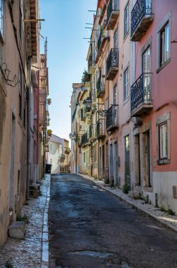 Lizbon şehir merkezi manzarası 