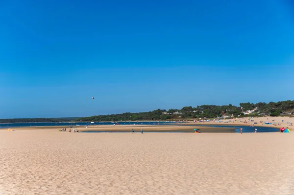 Sesimbra Portugal July 2022 Lagoa Albufeira Beach Sesimbra Portugal — 图库照片
