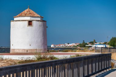 view of Moinhos beach in Alcochete Portugal