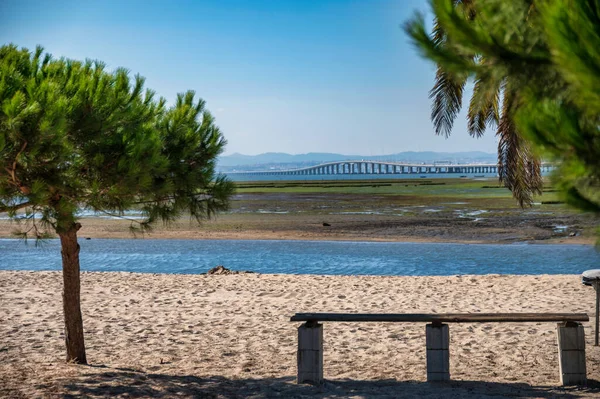 View Samouco Beach Alcochete Portugal — Stok fotoğraf