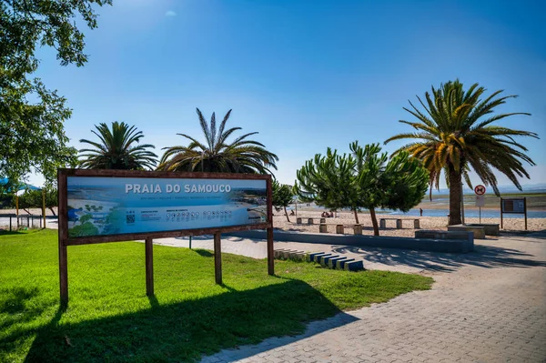 View Samouco Beach Alcochete Portugal — Foto de Stock