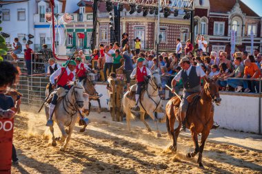 Alcochete, Portugal. 13 August 2022. Bull festival in Alcochete Portugal