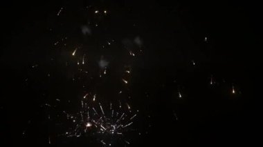 colorfull fireworks against black sky 