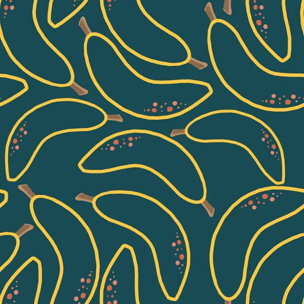 Muzlar elle çizilmiş desen. Kusursuz bir arka plan modeli. Meyve kırsal illüstrasyon