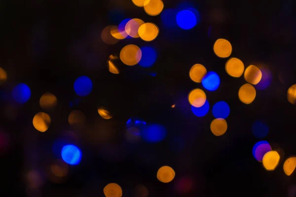 Noche Árbol Navidad Luces Fondo — Foto de Stock