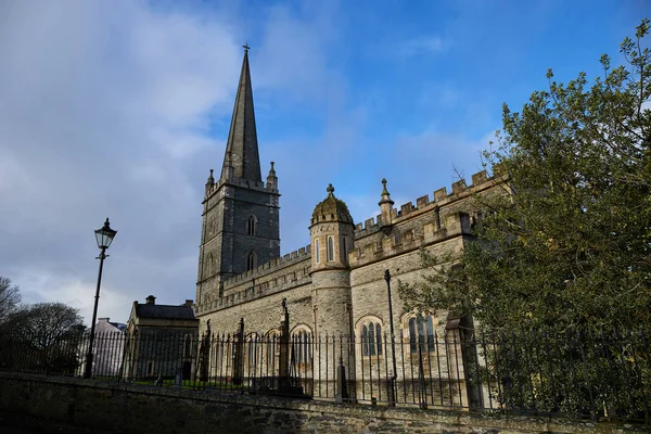 Szent Columb Katedrális Derry Városa Észak Írország Horizontális Formátum — Stock Fotó