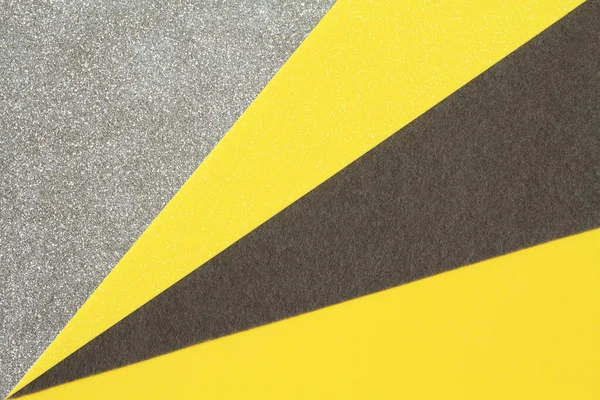 Gray Yellow Foamiran Sheets Folded White Sheet Whatman Paper Closeup — Stock Photo, Image