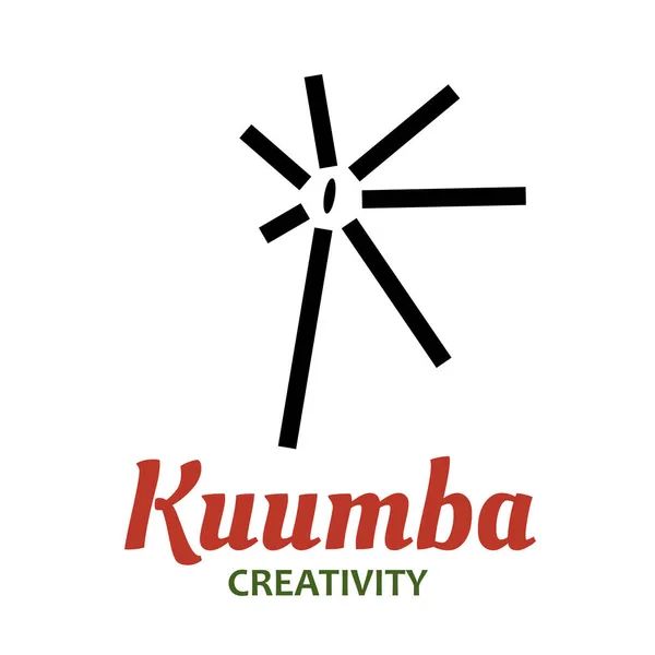 Kwanzaa 'nın yedi prensibi - 6. gün - Kuumba - yaratıcılık. Geleneksel Kwanzaa sembolleri Afrika kökenli Amerikan bayramı kutlaması anlamına gelir. Vektör çizimi izole edildi