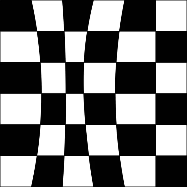Groovy Wavy Melted Psychedelic Checkerboard Y2K 90Er Jahre Nahtlosen Muster — Stockvektor