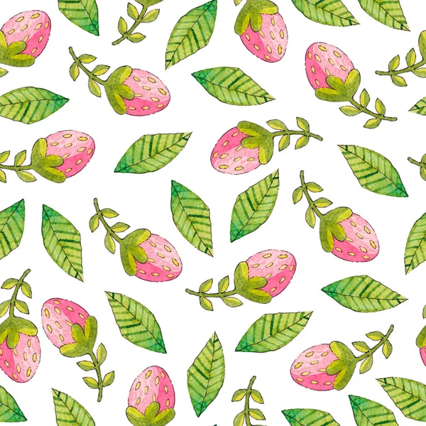 Bahar çizimi: Yapraklar, çiçekler. Renkli suluboya deseni.