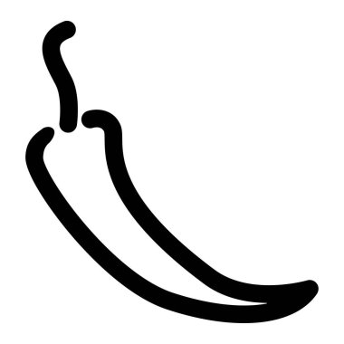 Chili logosunun vektör monokrom illüstrasyonuName
