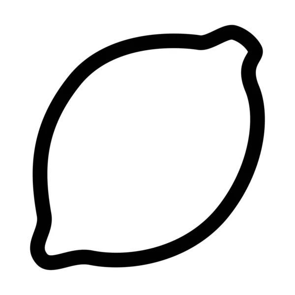 Illustrazione vettoriale monocromatica del logo al limone — Vettoriale Stock