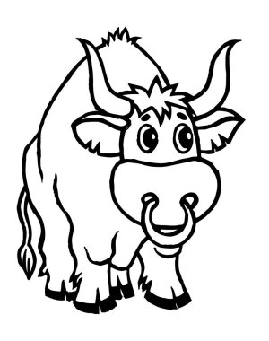 Zodiac işaretleri. Çizgi film ana hatları biçimi El çizilmiş yıldız falı izole edilmiş basit vektör sembolleri Renklendirme sayfası veya kitap Taurus