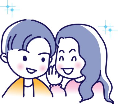 Vektör şirin çizgi film yüzü çiziyor