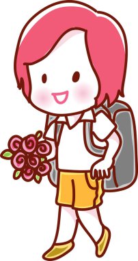 Vektör şirin çizgi film yüzü çiziyor