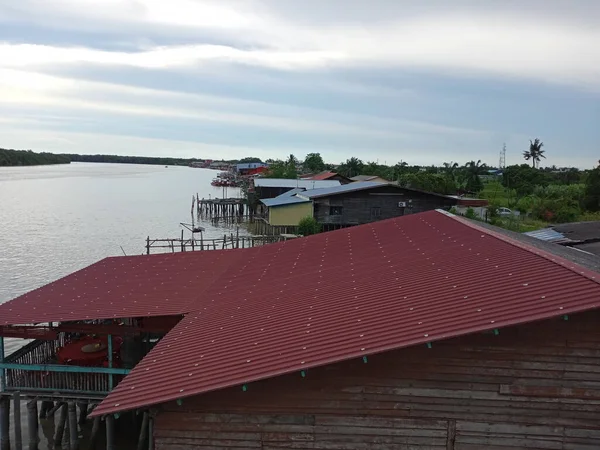 Рыбацкие Лодки Порту Небольшой Рыбацкой Деревушки Моря Моря Воды Дня — стоковое фото