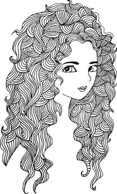 Güzellik Kılı Deseni Vektör Çizimi