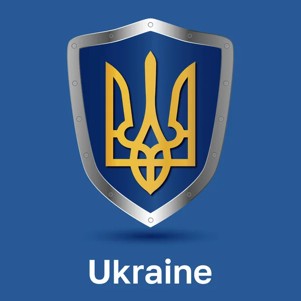 Shield Ukraine Shield Icon — стоковый вектор