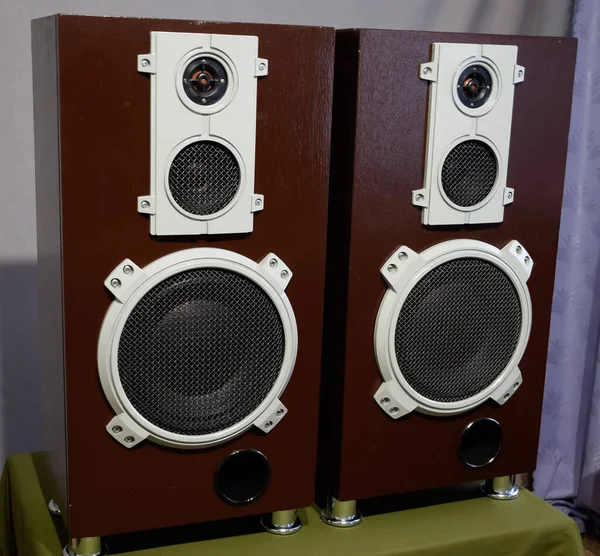 Music Speakers Vintage Speakers Vintage Speakers — Fotografia de Stock