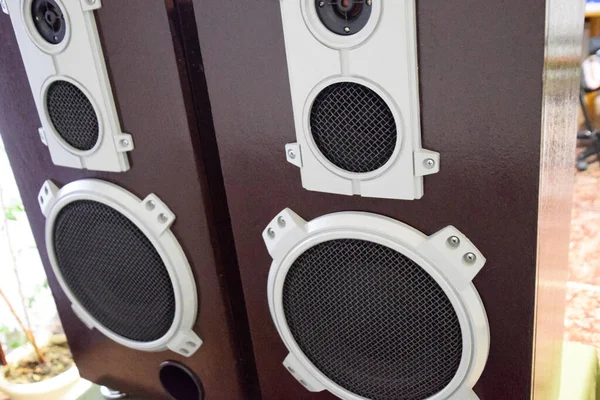 Music Speakers Vintage Speakers Vintage Speakers — Fotografia de Stock