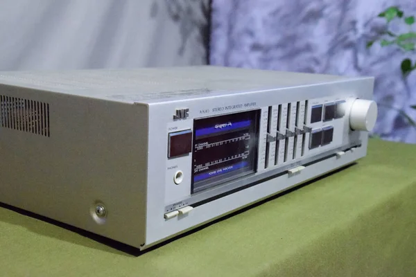 Krasnodar Russia November 2020 Integrated Amplifier Class Super Jvc Vintage — Stok fotoğraf