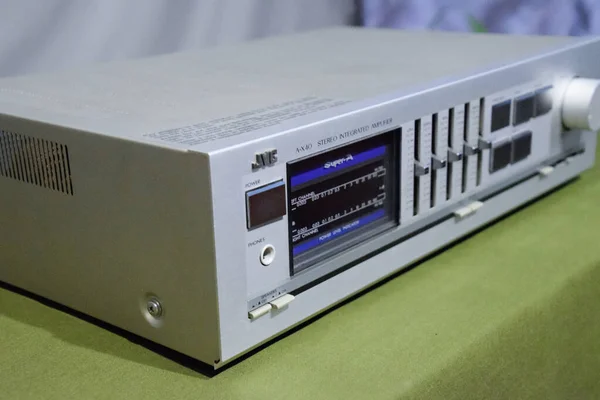 Krasnodar Russia November 2020 Integrated Amplifier Class Super Jvc Vintage — Fotografia de Stock