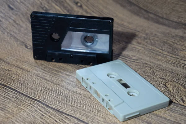 Cintas Audio Retro Medio Música Casete Compacto Para Grabadora Cinta — Foto de Stock