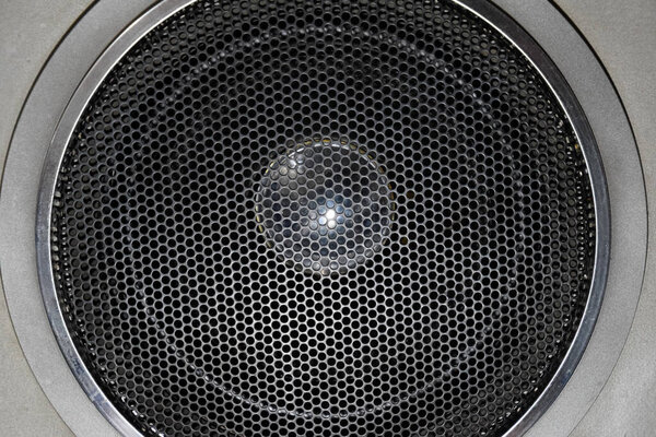 Music speaker on speaker. The speaker system is vintage.